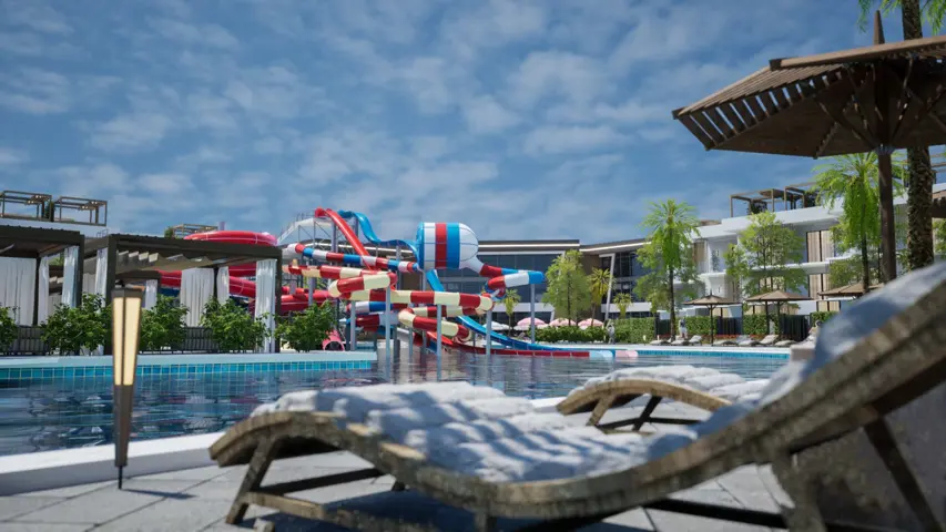 209 Second floor Building 7 main pool + 66 m2 private roof